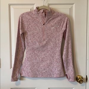 NWOT Gymshark Fleur Texture 1/2 ZIP Pullover
